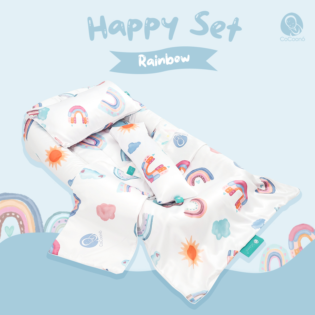 CoCoonest Happy set (ที่นอนกันตก+เครื่องนอนครบเซท)